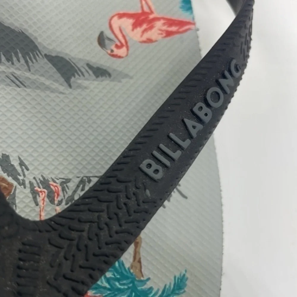 Billabong flip-flops Hawaiian themed size 10 men’s